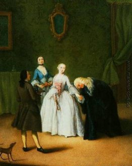 Ein Edelmann küssen die Hand der Dame Ein Edelmann küssen die Hand der Dame