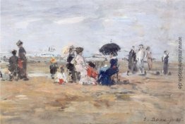Trouville, Szene am Strand Trouville, Szene am Strand