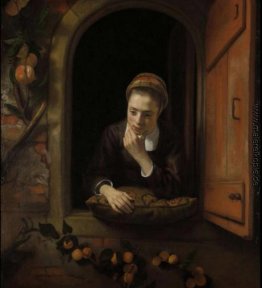 Mädchen an einem Fenster (auch bekannt als The Daydreamer bekann Mädchen an einem Fenster (auch bekannt als The Daydreamer bekann
