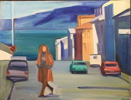 Frau auf der Straße Frau auf der Straße