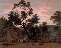 Ein corroboree der Eingeborenen in Mills Plains Ein corroboree der Eingeborenen in Mills Plains