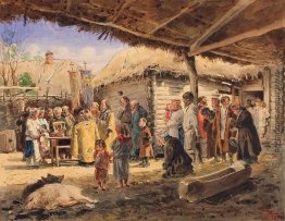 Gottesdienst auf dem Bauernhof in der Ukraine Gottesdienst auf dem Bauernhof in der Ukraine