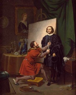 Aretino im Studio von Tintoretto Aretino im Studio von Tintoretto