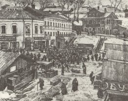 Torzhok. Die Red Markt außerhalb Torzhok. Die Red Markt außerhalb