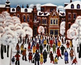 Winter-Tag in der Stadt Winter-Tag in der Stadt