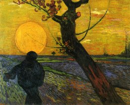 Sämann bei untergehender Sonne Sämann bei untergehender Sonne