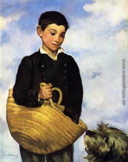 Ein Junge mit einem Hund Ein Junge mit einem Hund
