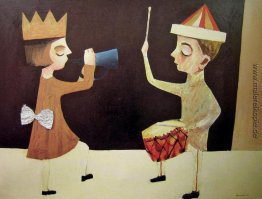 Trompeter und Schlagzeuger Trompeter und Schlagzeuger