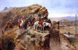 Indianer auf einer Klippe Vermessung Allgemein Miles 'Troops Indianer auf einer Klippe Vermessung Allgemein Miles 'Troops