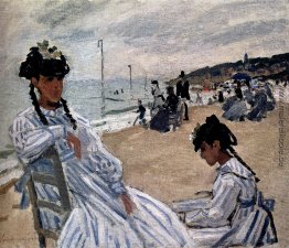 Auf dem Strand bei Trouville Auf dem Strand bei Trouville