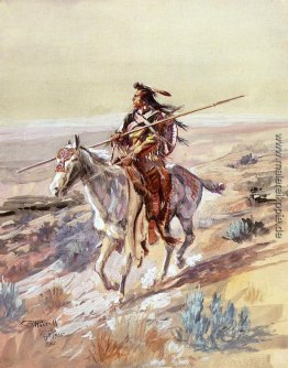 Indianer mit Speer Indianer mit Speer