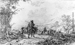 Hirten in Landschaft Hirten in Landschaft