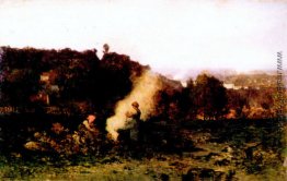Holzfeuer im Land Holzfeuer im Land
