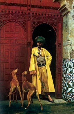 Ein Araber und sein Hund Ein Araber und sein Hund