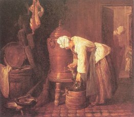 Frau Zeichnung Wasser aus einer Urne Frau Zeichnung Wasser aus einer Urne