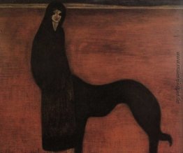 Junge Frau und Hund Junge Frau und Hund