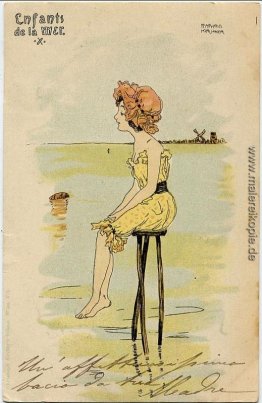 Jungen und Mädchen auf dem Meer Jungen und Mädchen auf dem Meer