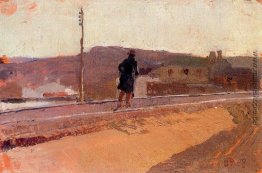 Landschaft mit Figur Landschaft mit Figur