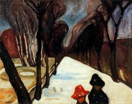 Schnee, der in der Lane Schnee, der in der Lane