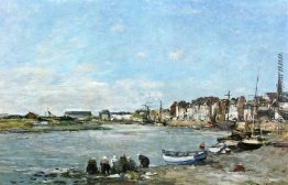 Wäscherinnen am Ufer der Hafen von Trouville Wäscherinnen am Ufer der Hafen von Trouville