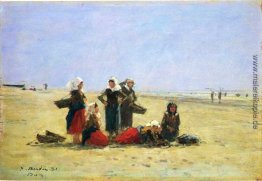 Frauen auf dem Strand in Berck Frauen auf dem Strand in Berck