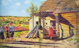 Die ersten Kollektivbauern. In den Strahlen der Sonne. Podolina. Die ersten Kollektivbauern. In den Strahlen der Sonne. Podolina.