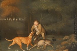 Freeman, der Earl of Clarendon Gamekeeper, Mit einem Sterben Doe Freeman, der Earl of Clarendon Gamekeeper, Mit einem Sterben Doe