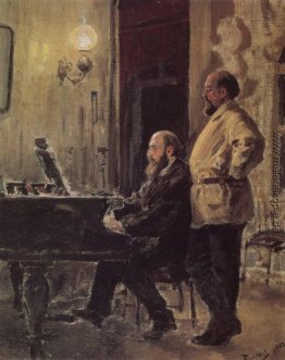 S. I. Mamontov, P. A. Spiro, am Klavier S. I. Mamontov, P. A. Spiro, am Klavier
