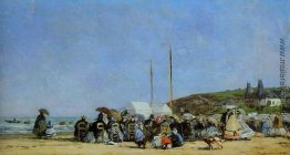 Strand-Szene, Trouville Strand-Szene, Trouville