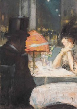 Dame und Herr im Restaurant Dame und Herr im Restaurant