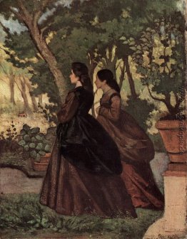 Zwei Damen im Garten von Castiglioncello Zwei Damen im Garten von Castiglioncello