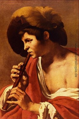 Junge, der eine Recorder Junge, der eine Recorder