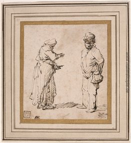 Bettler Mann und Frau Bettler Mann und Frau