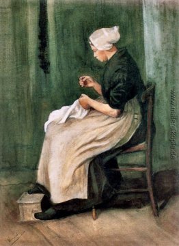 Scheveningen Woman Sewing Scheveningen Woman Sewing