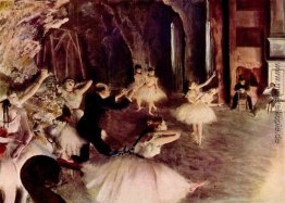 Die Probe des Balletts auf der Bühne Die Probe des Balletts auf der Bühne
