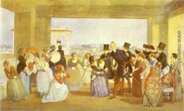 Festival im Oktober in Rom. Szene in der Loggia (Vorstellung zu Festival im Oktober in Rom. Szene in der Loggia (Vorstellung zu