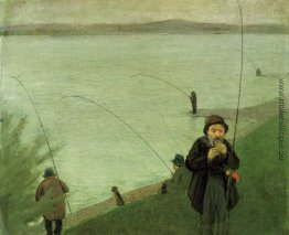 Angler auf dem Rhein Angler auf dem Rhein