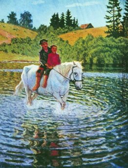 Kinder auf einem Pferd Kinder auf einem Pferd