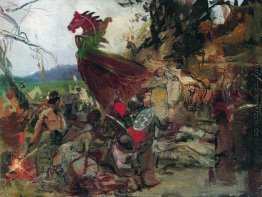 Das Begräbnis von Ruz in Bulgar Das Begräbnis von Ruz in Bulgar