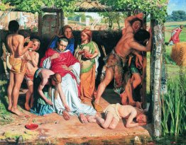 Ein umgebautes British Family Sheltering einen christlichen Prie Ein umgebautes British Family Sheltering einen christlichen Prie