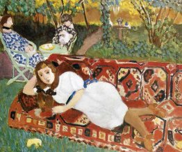 Junge Frauen im Garten Junge Frauen im Garten