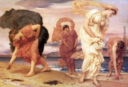 Griechische Mädchen, die Kiesel Griechische Mädchen, die Kiesel