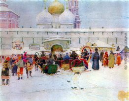 Der Markt in der Nähe Troitse-Sergijew-Kloster Der Markt in der Nähe Troitse-Sergijew-Kloster