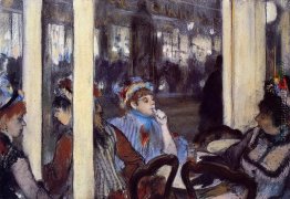 Frauen auf einer Café-Terrasse am Abend Frauen auf einer Café-Terrasse am Abend