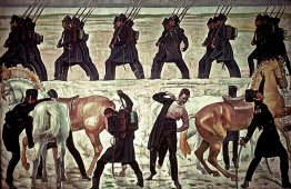 Jena-Studenten Abfahrt nach dem Befreiungskrieg 1813 Jena-Studenten Abfahrt nach dem Befreiungskrieg 1813