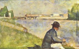 Sitzmann. Studie für "Badegäste bei Asnières" Sitzmann. Studie für "Badegäste bei Asnières"