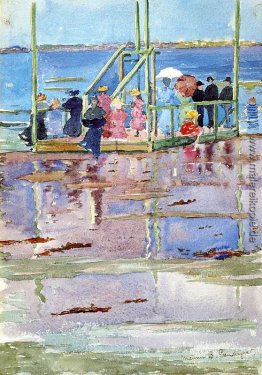 Float bei Ebbe, Revere Beach (auch als Menschen am Strand bekann Float bei Ebbe, Revere Beach (auch als Menschen am Strand bekann