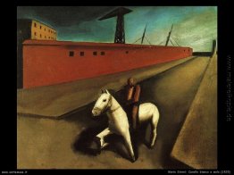 Weißes Pferd und den Dock- Weißes Pferd und den Dock-
