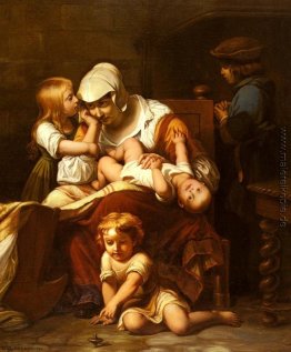 Junge Mutter und ihre Kinder Junge Mutter und ihre Kinder