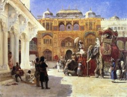Ankunft des Prinzen Humbert, der Rahaj, im Palast von Amber Ankunft des Prinzen Humbert, der Rahaj, im Palast von Amber